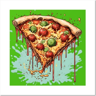 Cheesy Pizza Party: Fun Design! Posters and Art